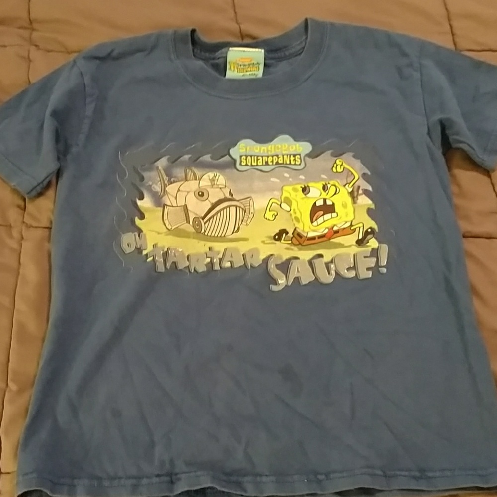 Boys sz Sm SpongeBob T-shirt/ THIS PRICE BUNDLED O - Picture 1 of 6